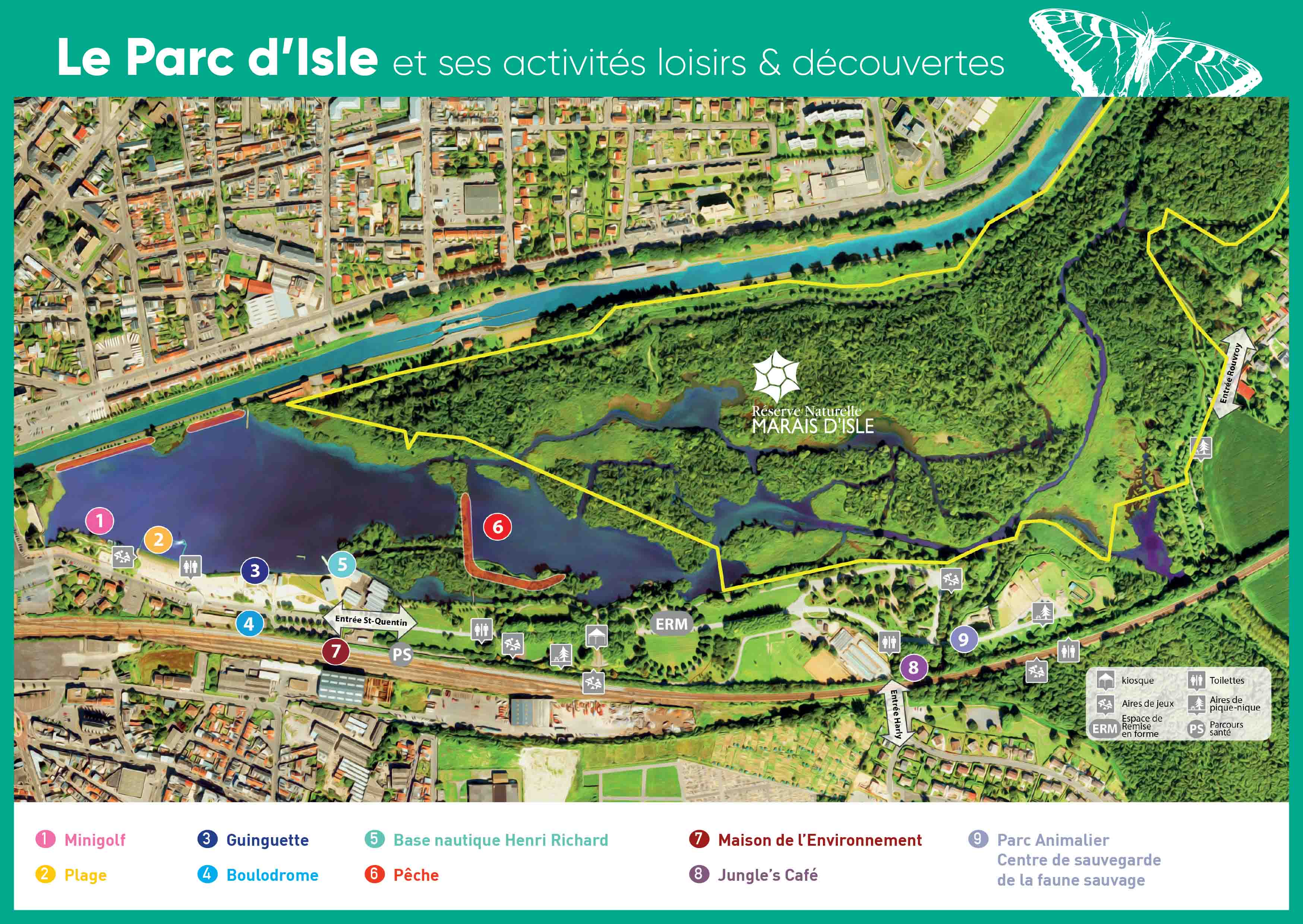 Venir au Parc d'Isle - Agglomération du Saint Quentinois